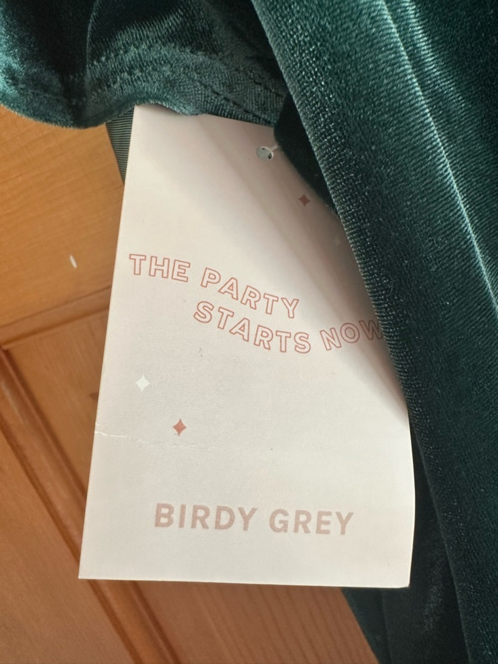 NWT Birdy Grey Hannah Velvet Maxi Dress Emerald Green - Picture 15 of 15